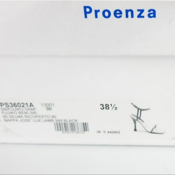 Proenza Schouler Square Toe High Heel Sandals Black 38.5 - Picture 9 of 9